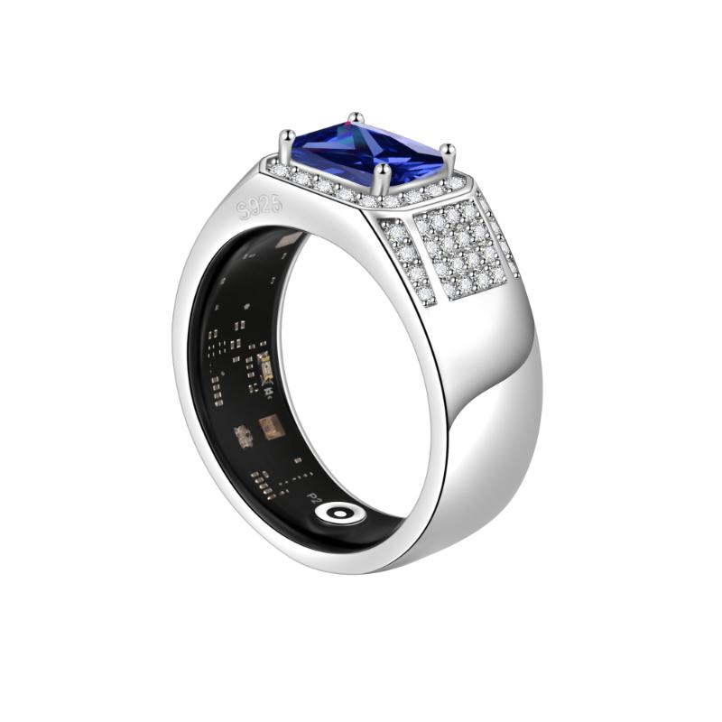 Best S925 sterling silver moissanite smart rings for women men
