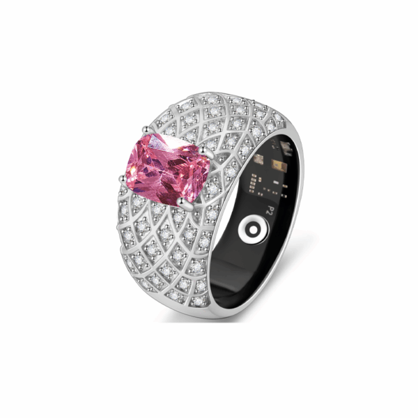 diamond smart rings-pink