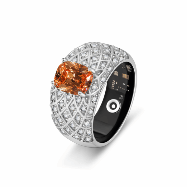 diamond smart rings-champagne
