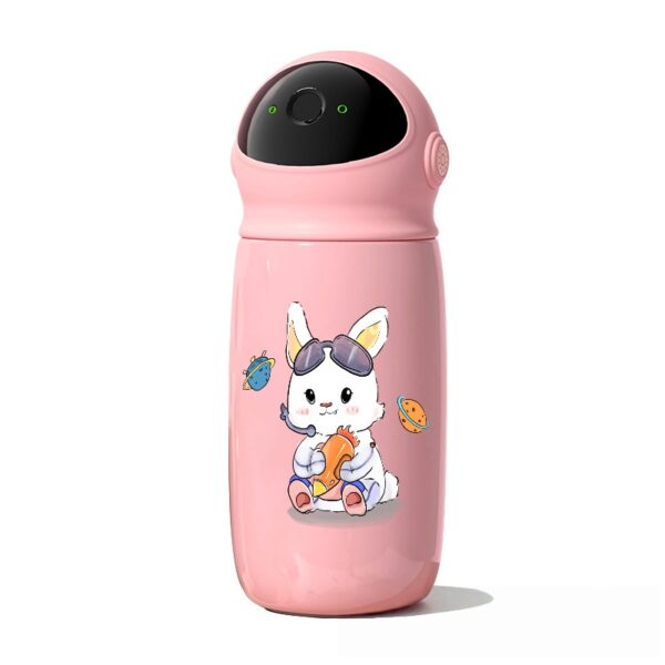 smart fingerprint water bottle-pink